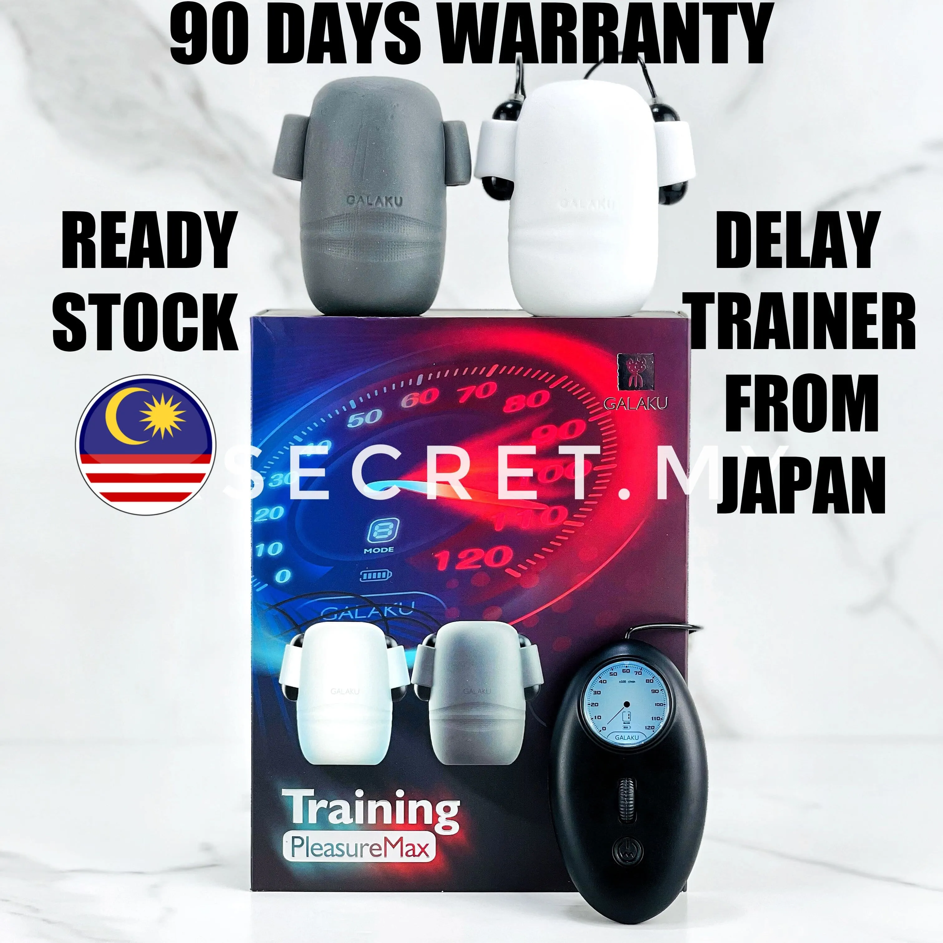 Galaku Japan Delay Trainer Super Strong Dual Vibration For Him