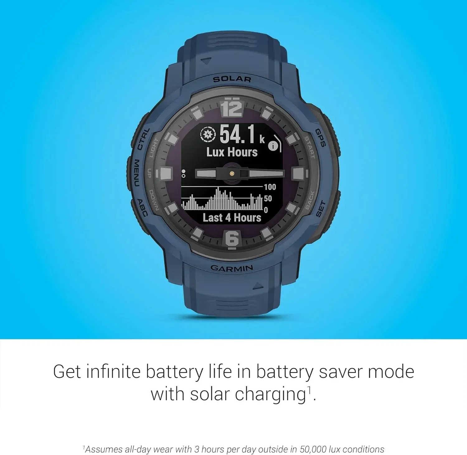 Garmin Instinct Crossover Hybrid GPS Multisport Smartwatch (Solar Edition - 45MM)