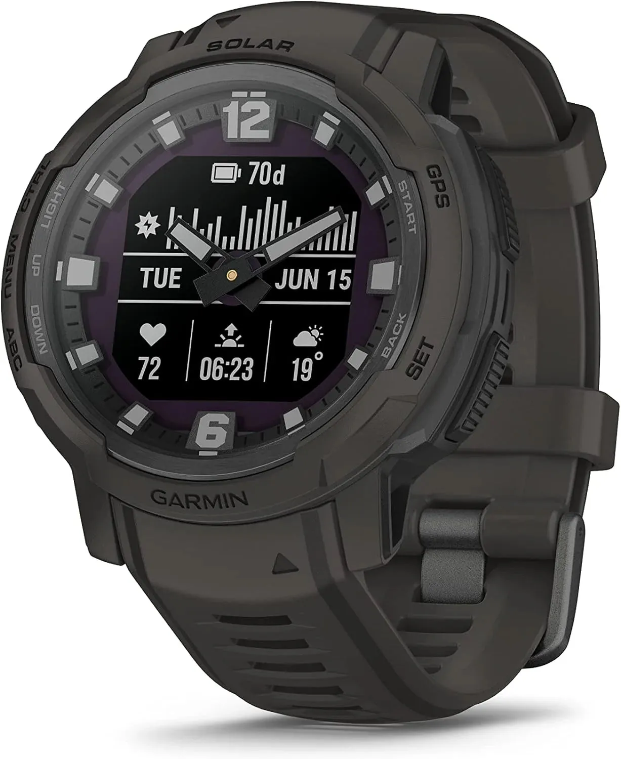Garmin Instinct Crossover Hybrid GPS Multisport Smartwatch (Solar Edition - 45MM)