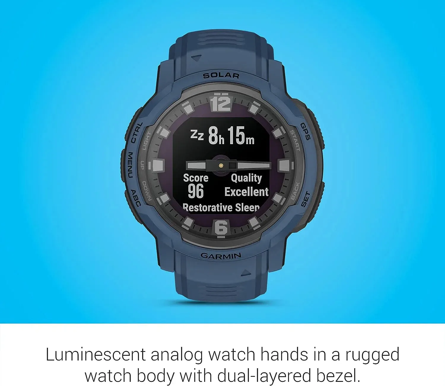 Garmin Instinct Crossover Hybrid GPS Multisport Smartwatch (Solar Edition - 45MM)