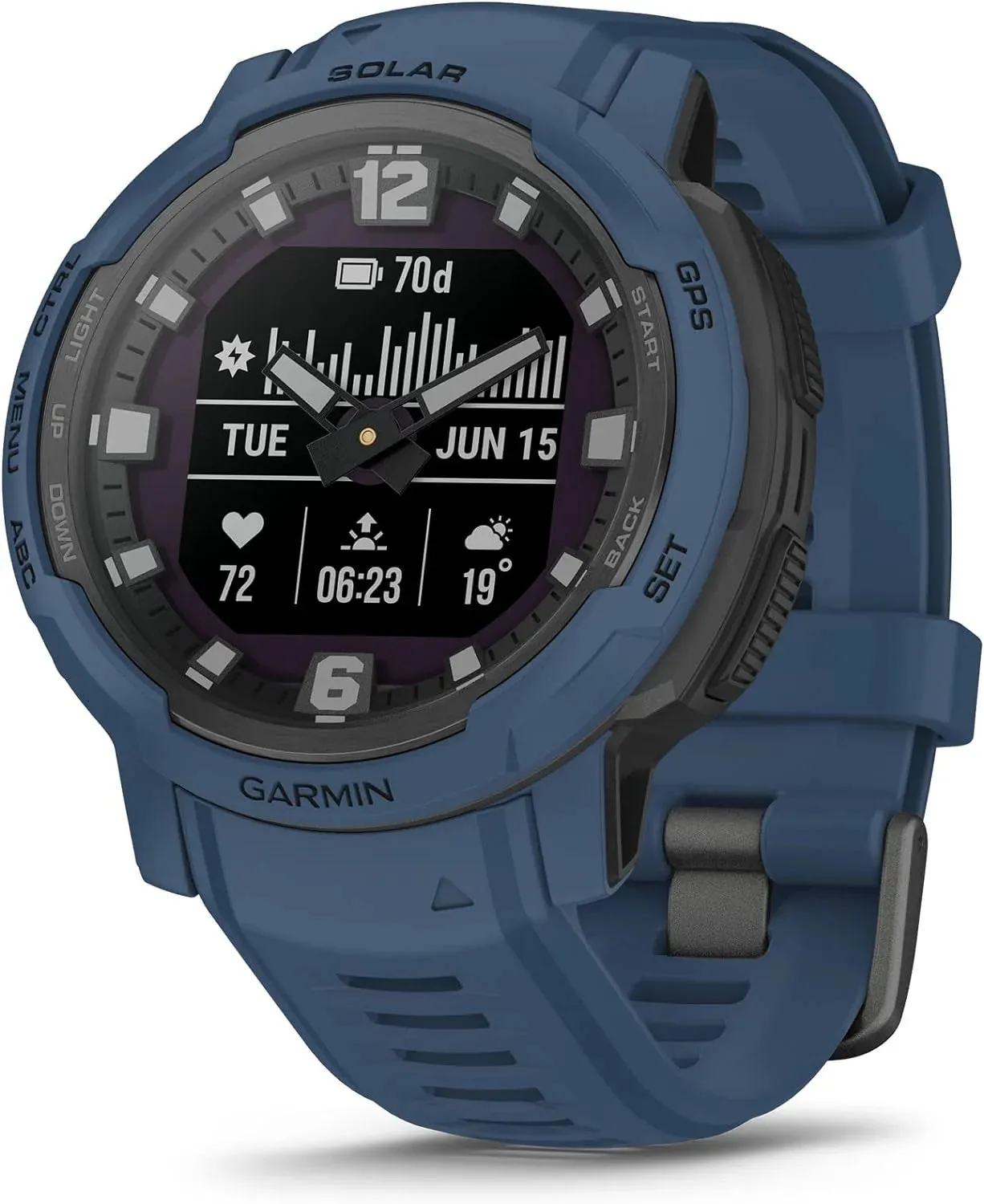 Garmin Instinct Crossover Hybrid GPS Multisport Smartwatch (Solar Edition - 45MM)