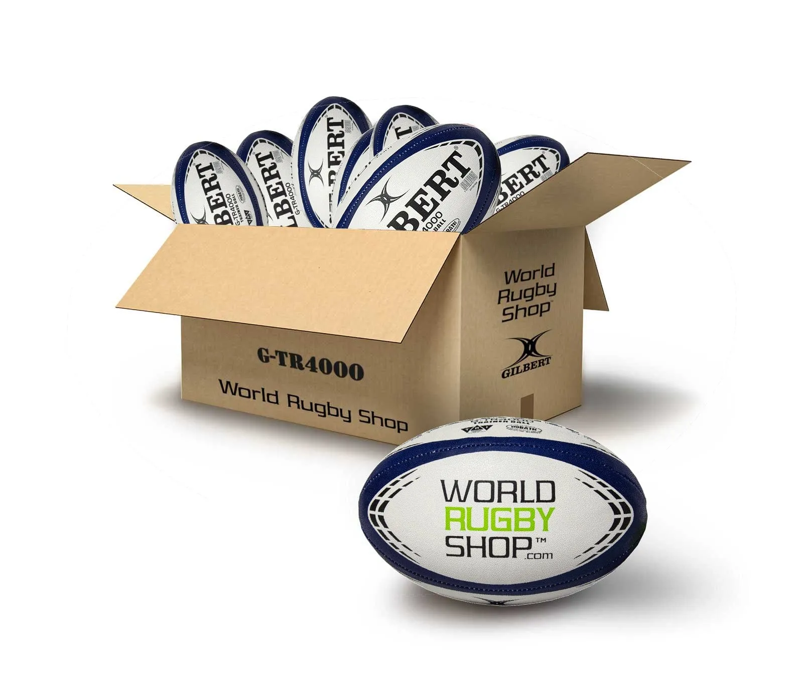 Gilbert WRS G-TR4000 Rugby Training Ball BOX