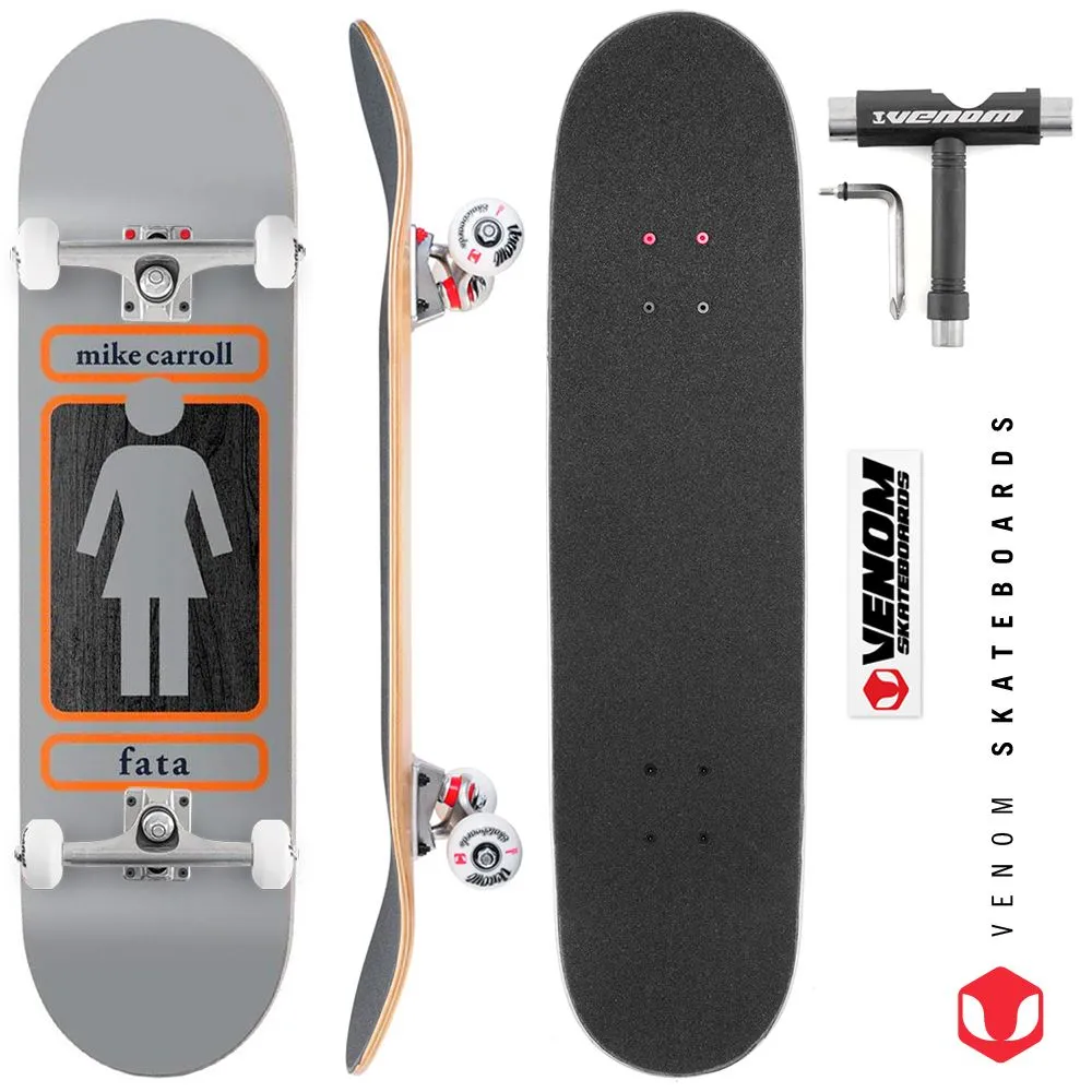 Girl 93 Til Mike Carroll x Venom Skateboards Core Custom Complete Skateboard - 8.125