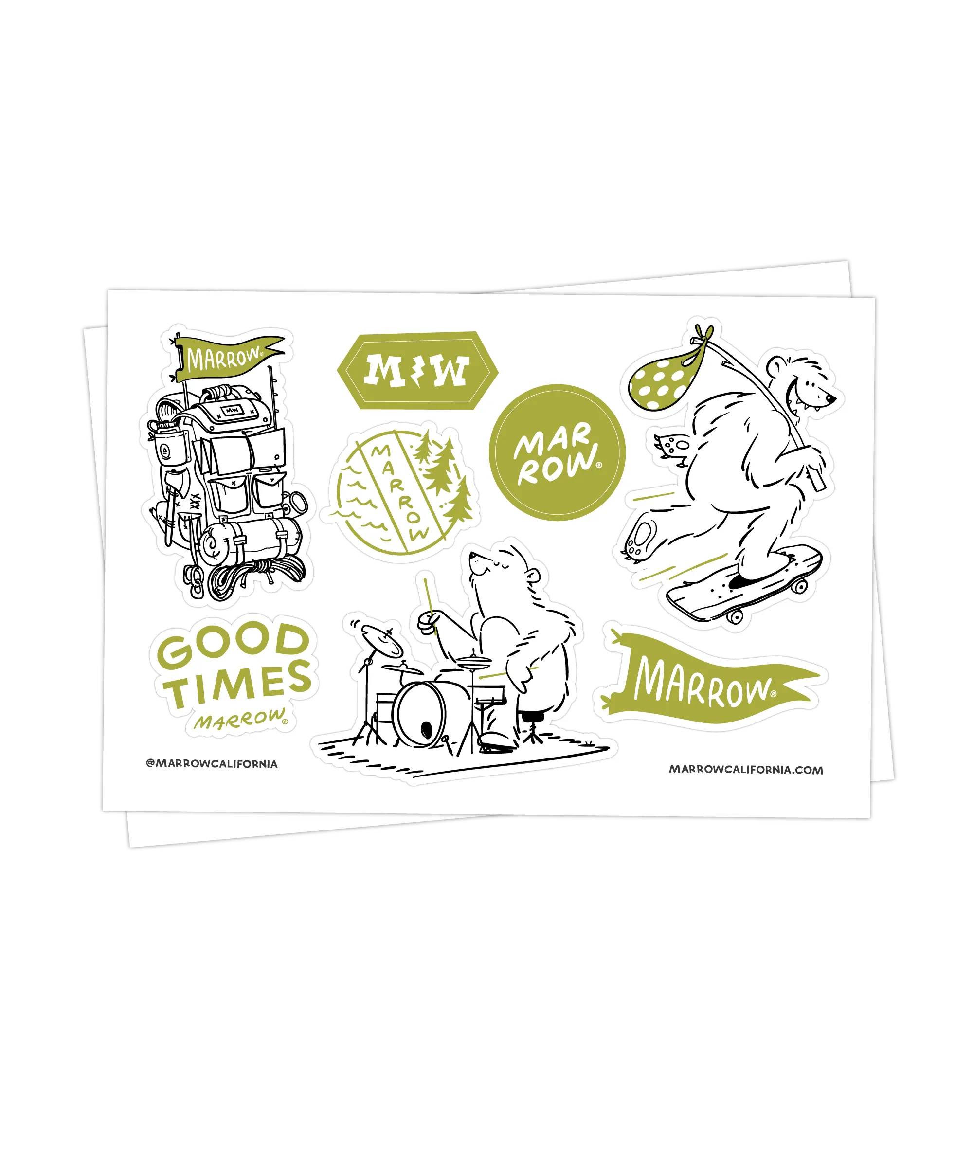 Good Times Sticker Sheet 8"x5"