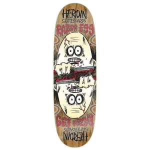 Heroin Razor Egg Symetrical 9.5" Skateboard Deck