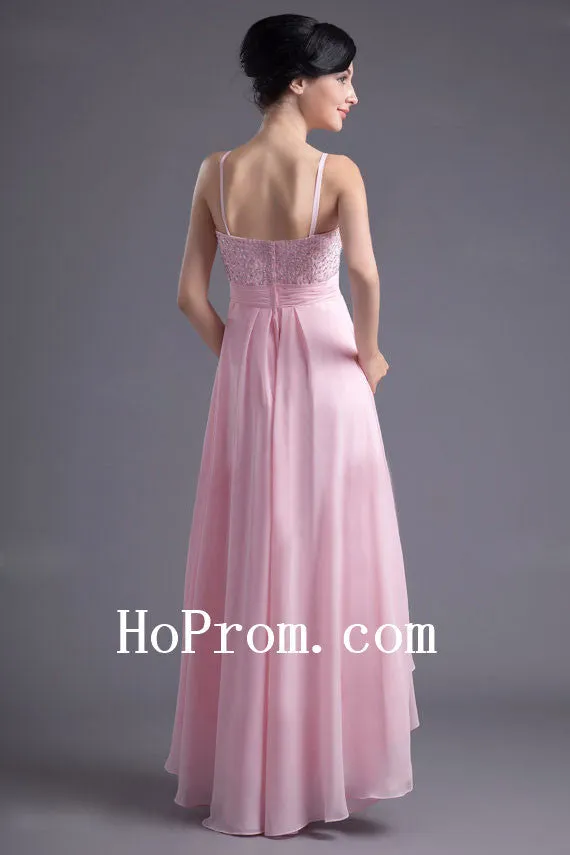 Hi-Lo Prom Dress,Spaghetti Straps Prom Dresses,Evening Dress