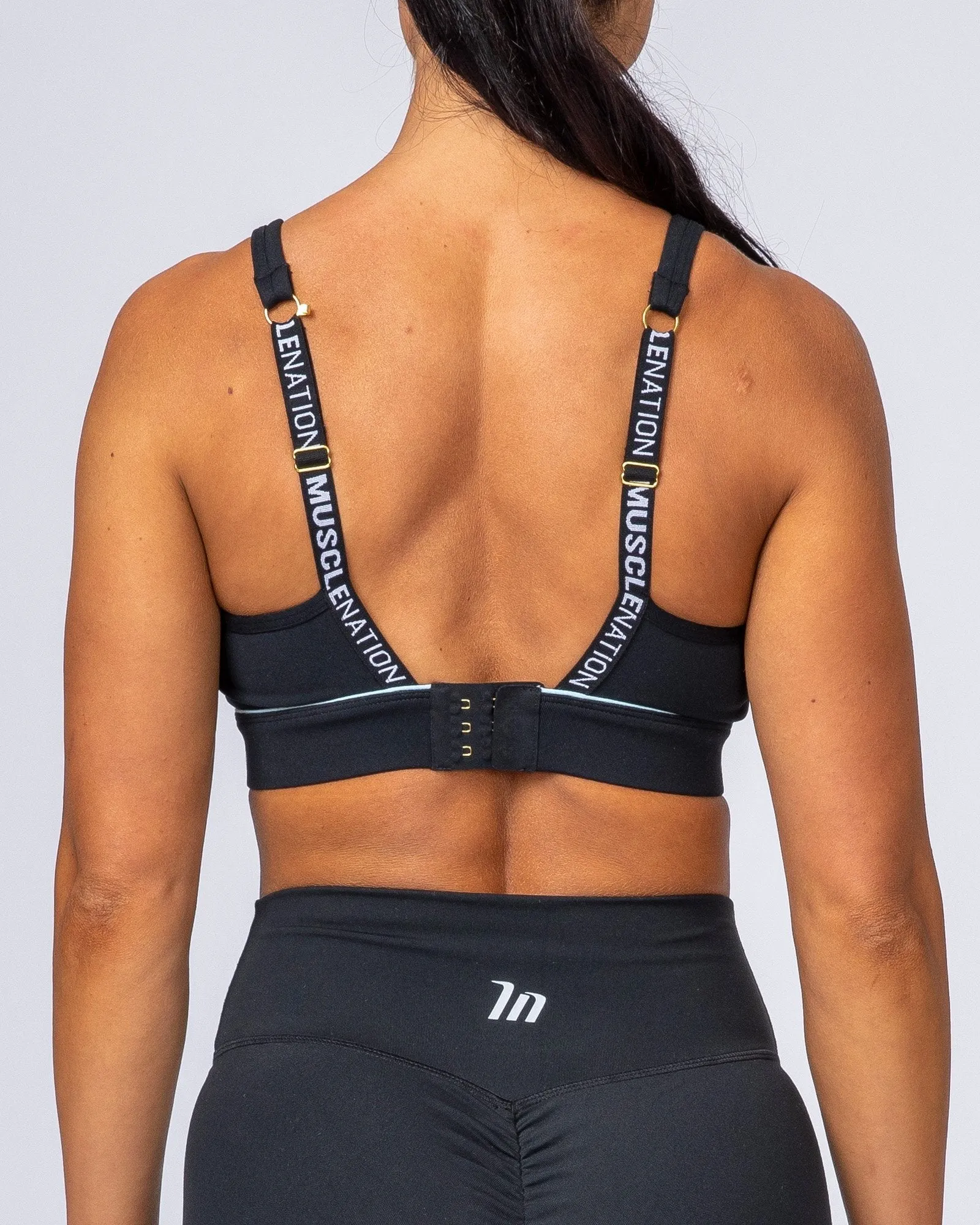HIIT Bra - Black with Blue
