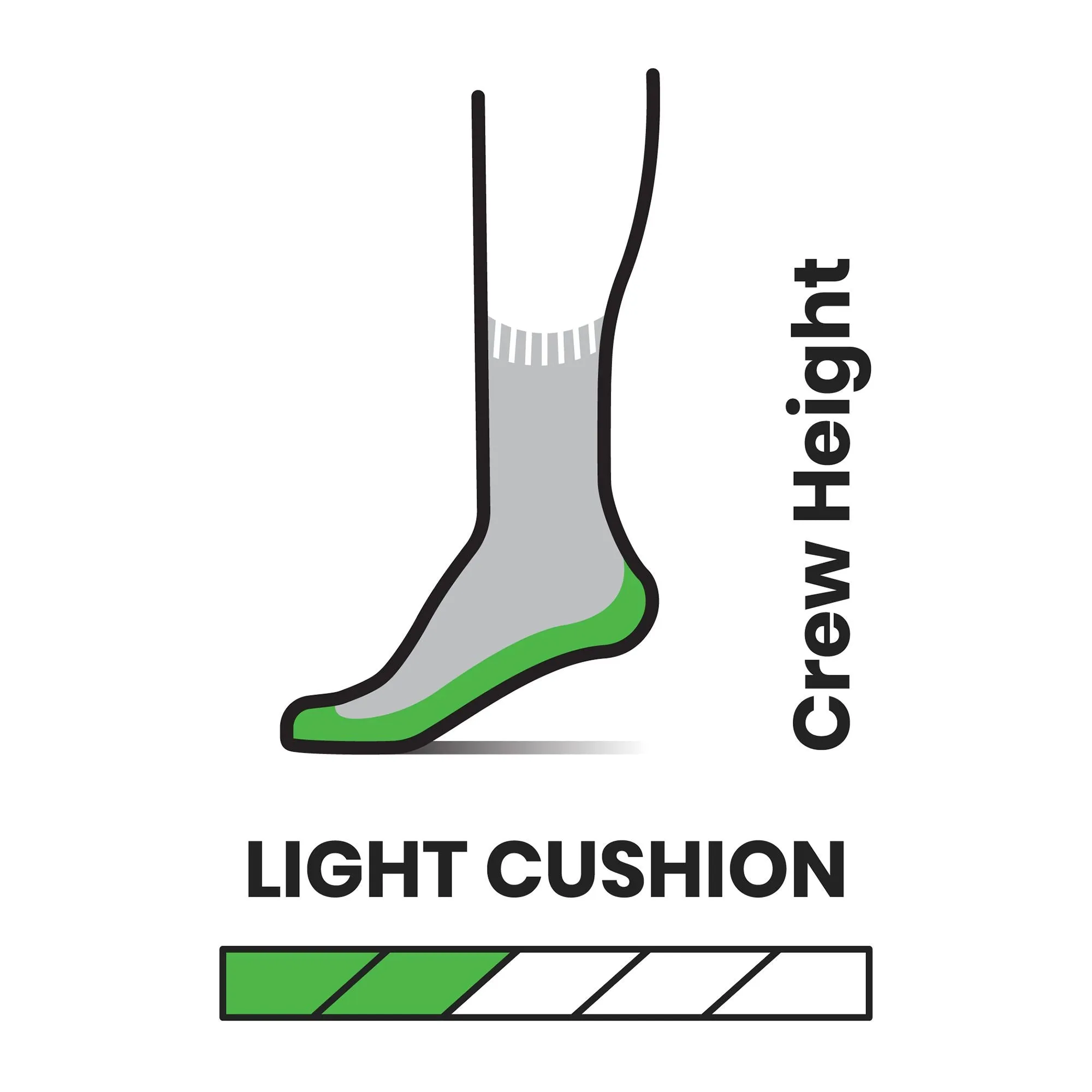 Hike Light Cushion Striped Crew Socks (Kids') - SW001693 - Past Season