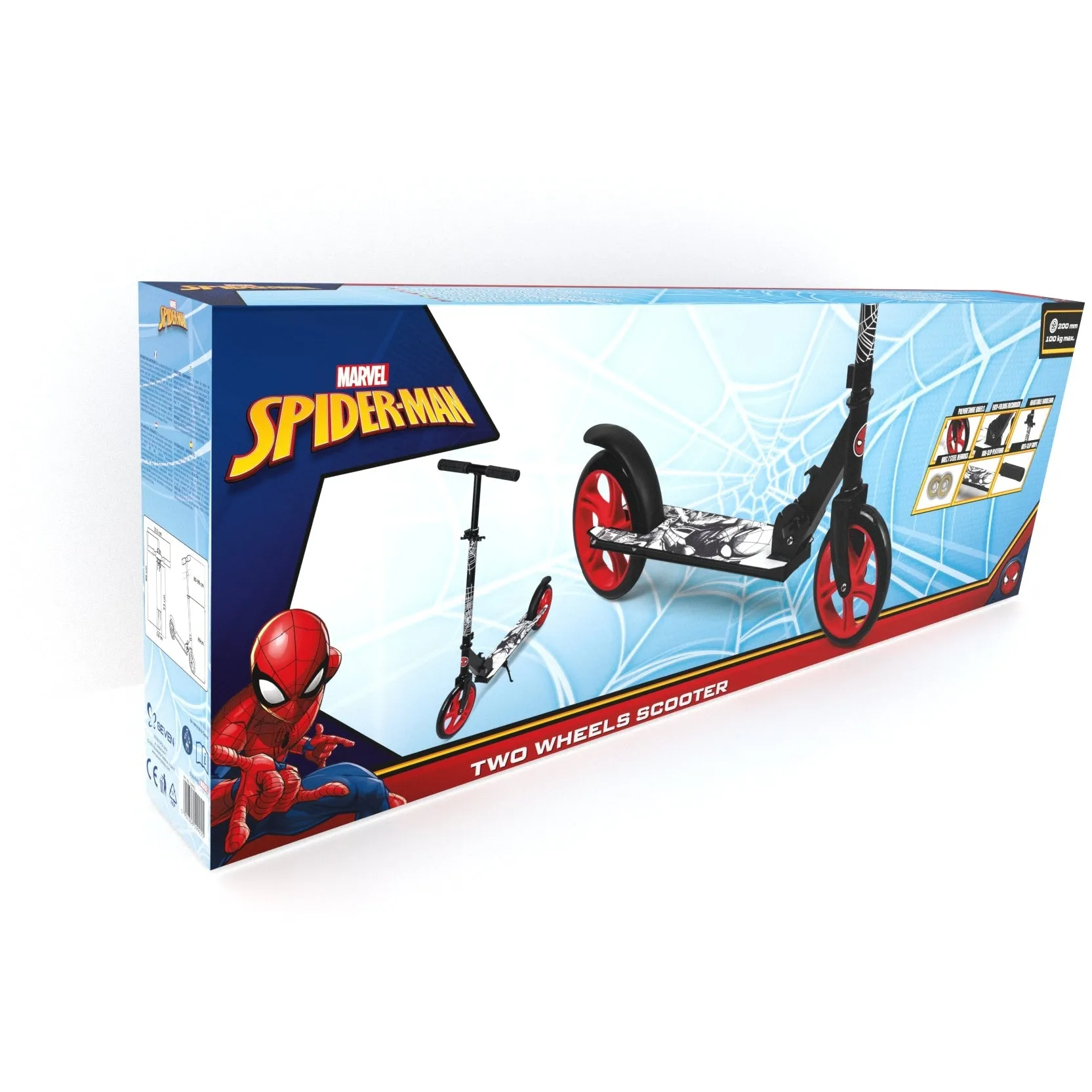 Hlaupahjól 2 dekk 200mm Spiderman