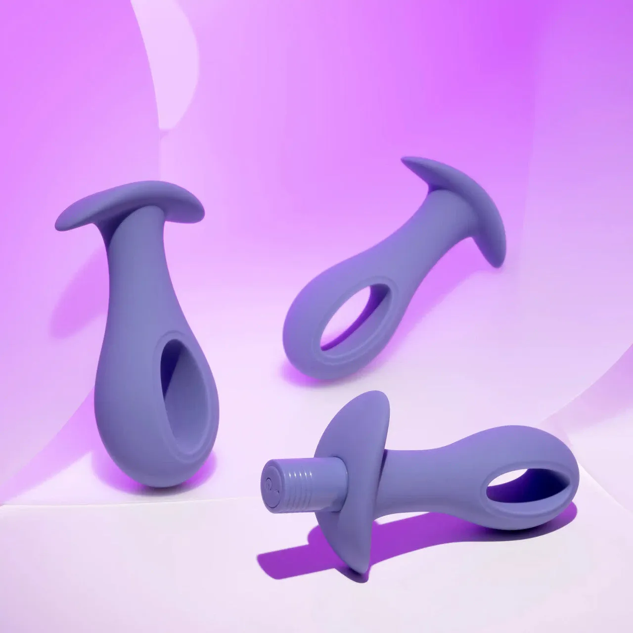 Hole Punch Vibrating 3 Piece Anal Training Set