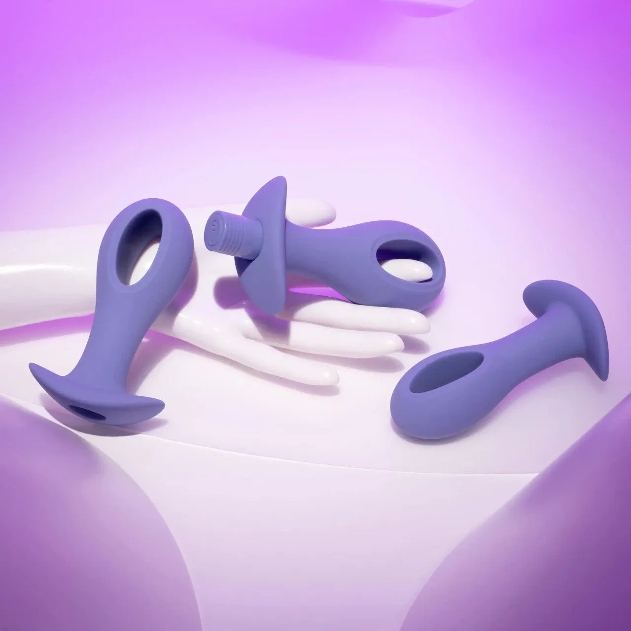 Hole Punch Vibrating 3 Piece Anal Training Set
