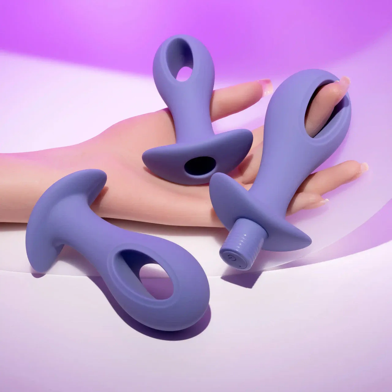 Hole Punch Vibrating 3 Piece Anal Training Set