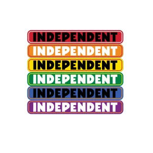 Independent Bar Logo Sticker - Assorted Color