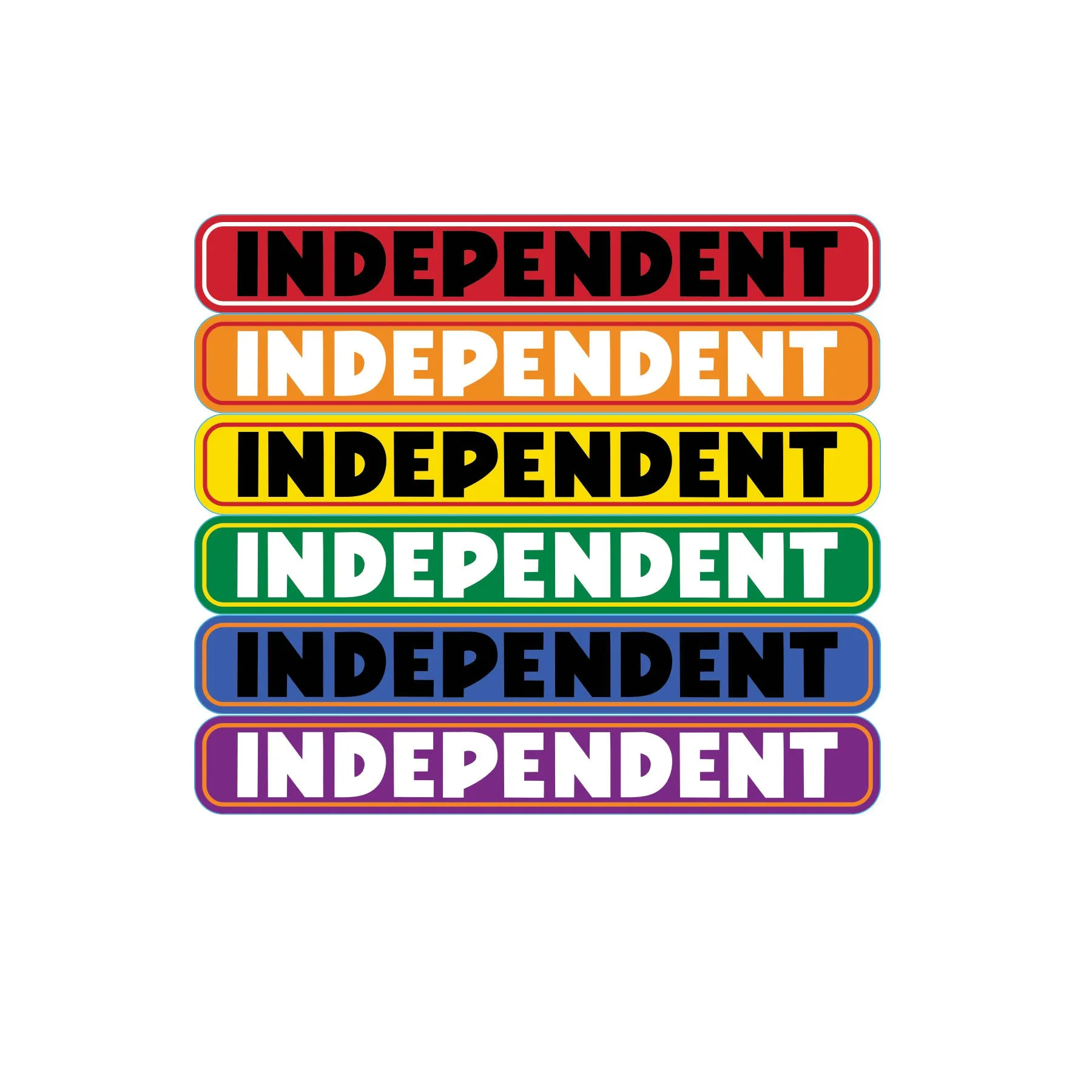 Independent Bar Logo Sticker - Assorted Color