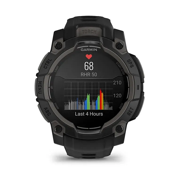 Instinct® 3 – 45 mm, AMOLED - Black with Black Band