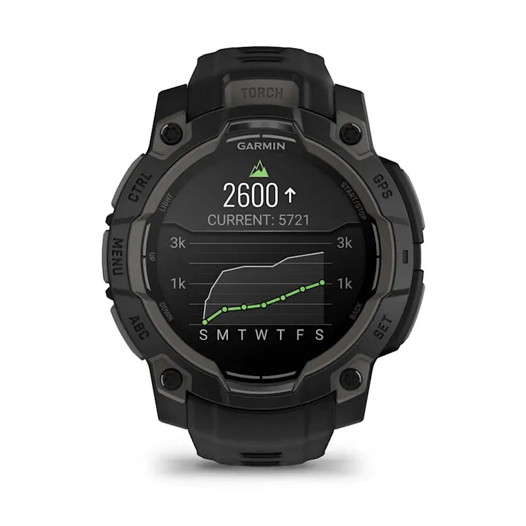 Instinct® 3 – 45 mm, AMOLED - Black with Black Band