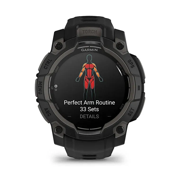 Instinct® 3 – 45 mm, AMOLED - Black with Black Band