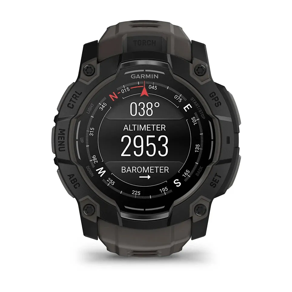 Instinct® 3 – 50 mm, AMOLED - Black with Charcoal Band