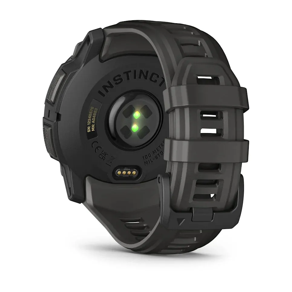 Instinct® 3 – 50 mm, AMOLED - Black with Charcoal Band