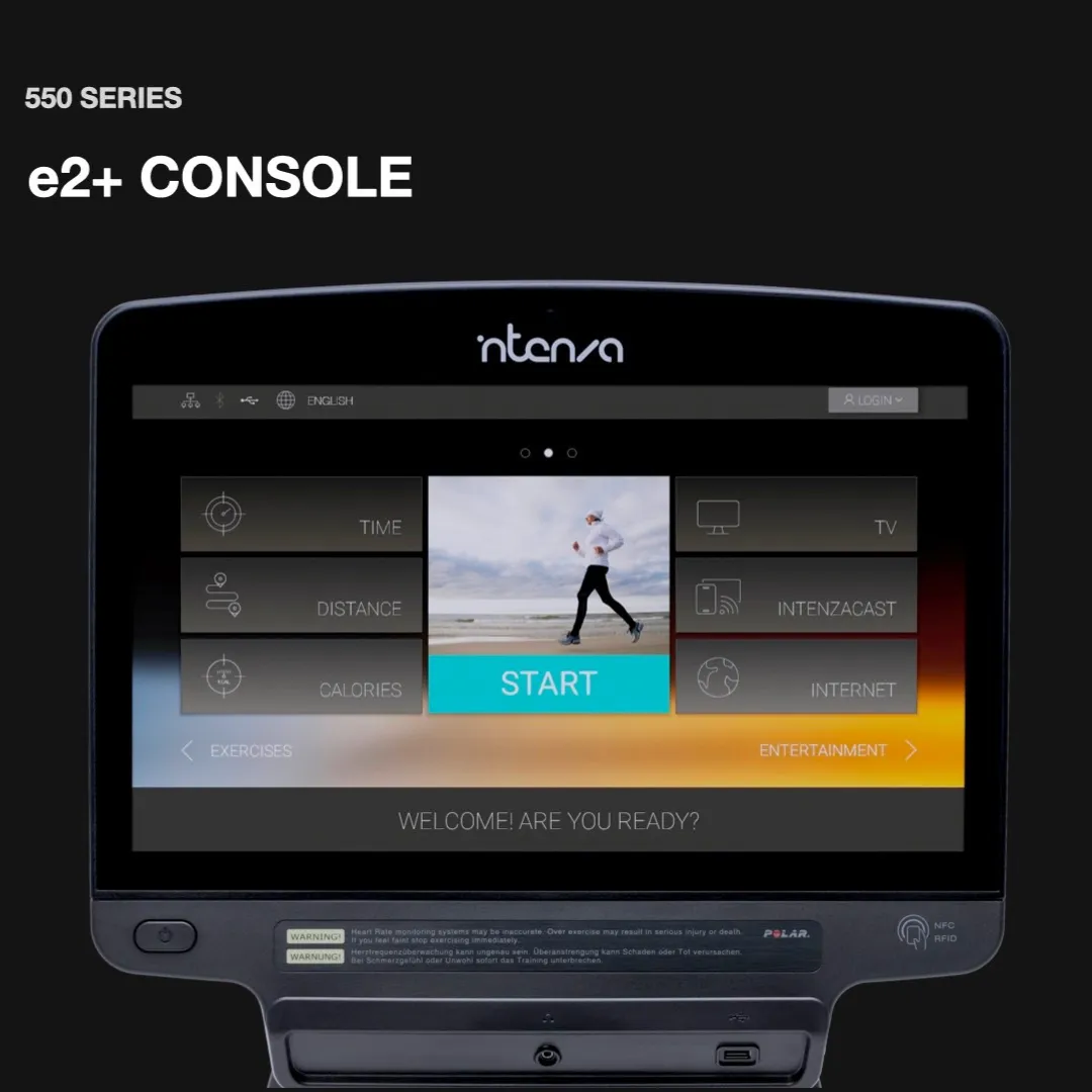 Intenza 550RBe2  Recumbent Bike with 16'' Touchscreen Display