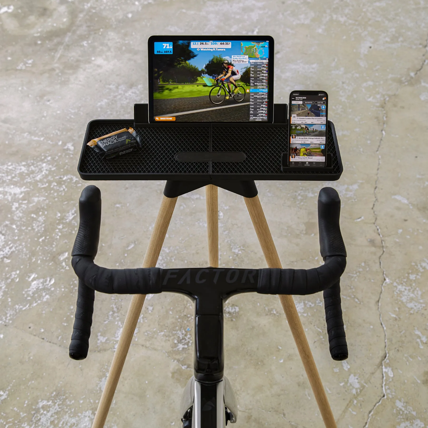 iPad Race Bar  - Natural Oak