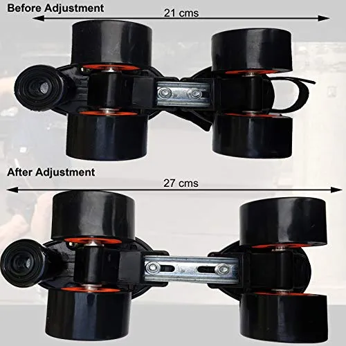 Jaspo Big Boss Adjustable Quad Roller Skates Suitable for Age Group 6 -14 Years Old