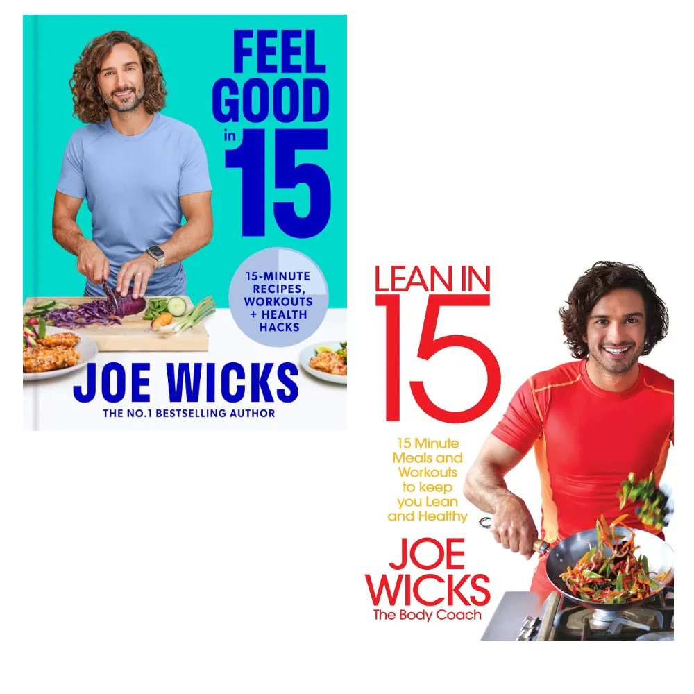 Joe Wicks 2 Books Set (Feel Good in 15, Lean in 15 - The Shift Plan (HB))