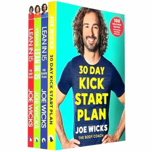 Joe Wicks 4 Books Collection Set 30 Day Kick Start Plan, Veggie Lean in 15