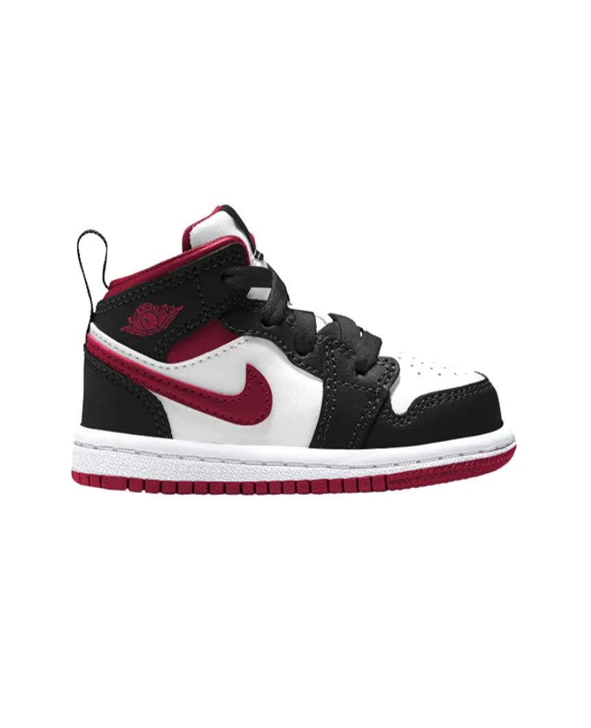 Jordan AJ 1 Mid  Baby/Toddler White Gym Red