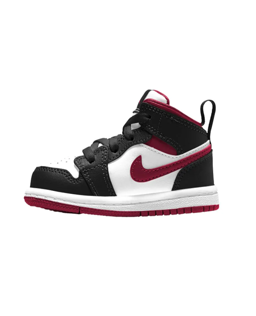 Jordan AJ 1 Mid  Baby/Toddler White Gym Red