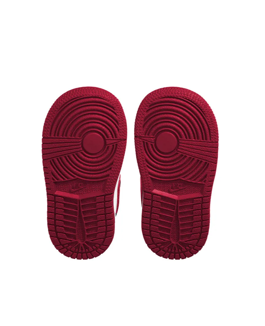 Jordan AJ 1 Mid  Baby/Toddler White Gym Red
