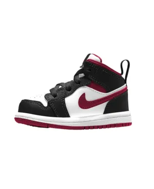 Jordan AJ 1 Mid  Baby/Toddler White Gym Red