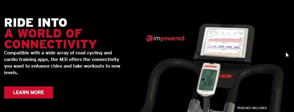 KEISER BIKE MEDIA HOLDER - INDOOR CYCLING IPAD TABLET RACK