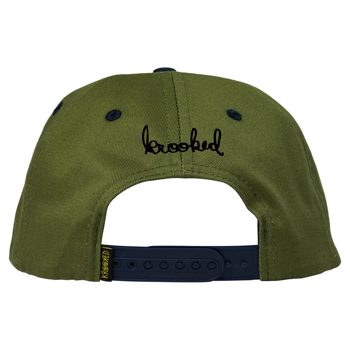 Krooked - Mermaid Fish Snapback Olive/Navy