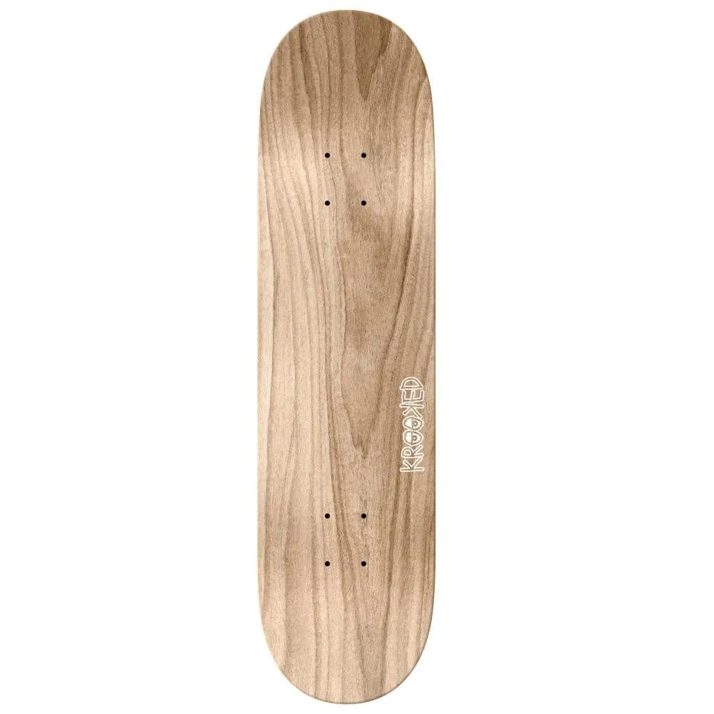 Krooked PP Flock Green Skateboard Deck 8.38"