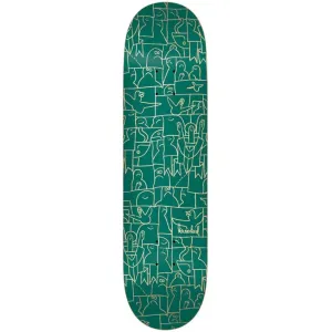 Krooked PP Flock Green Skateboard Deck 8.38"