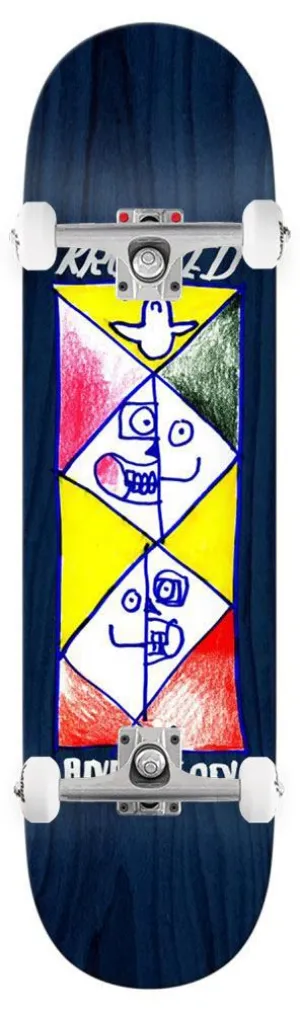 Krooked Pro Deck Manderson Paralel Custom Complete Skateboard - 8.38"