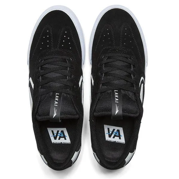 Lakai Atlantic Vulc Skate Shoes - Black/White