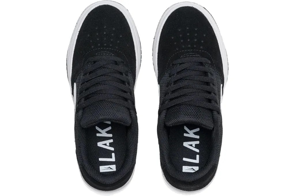 Lakai Brighton Kids Black White Suede