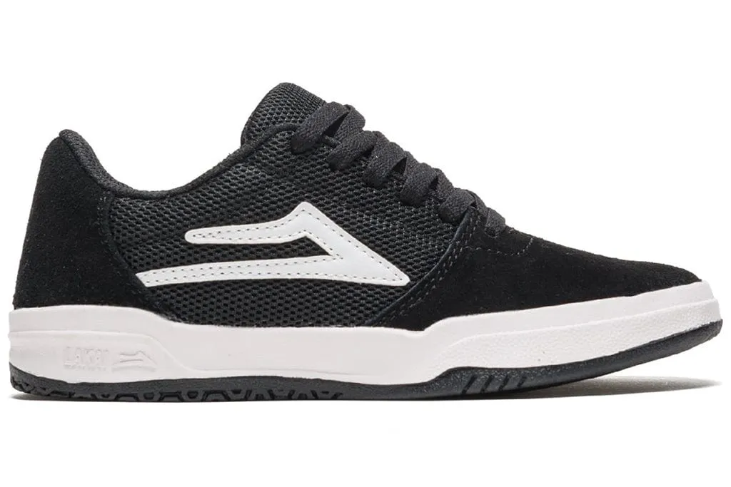 Lakai Brighton Kids Black White Suede