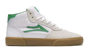 Lakai Cambridge Mid White Grass Suede Skate Shoes