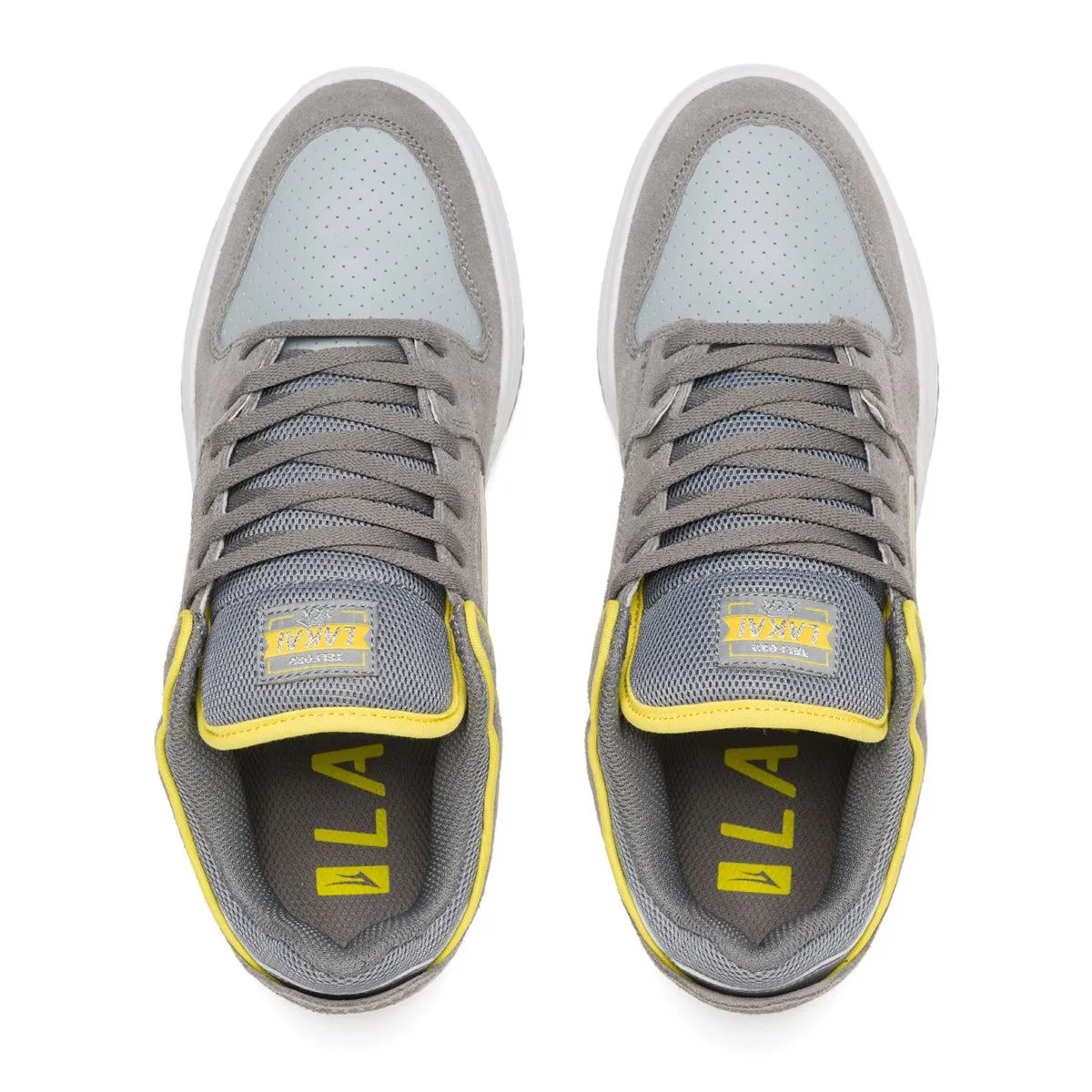 Lakai Telford Low Skate Shoes - Grey/Reflective
