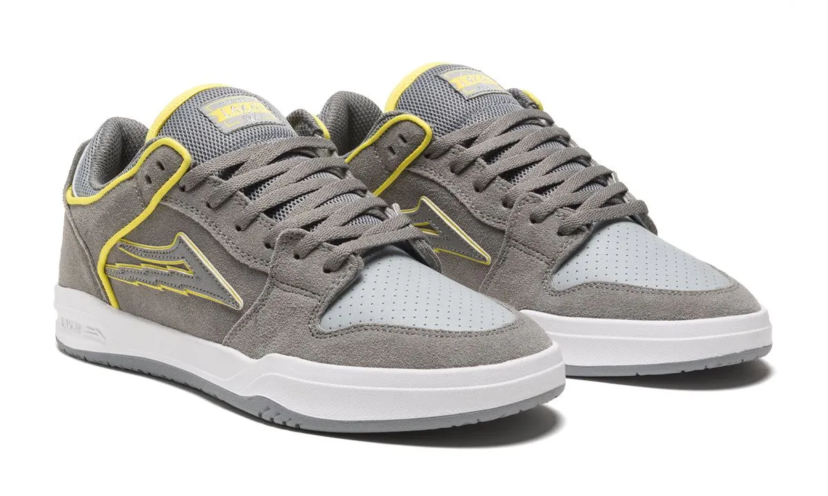 Lakai Telford Low Skate Shoes - Grey/Reflective