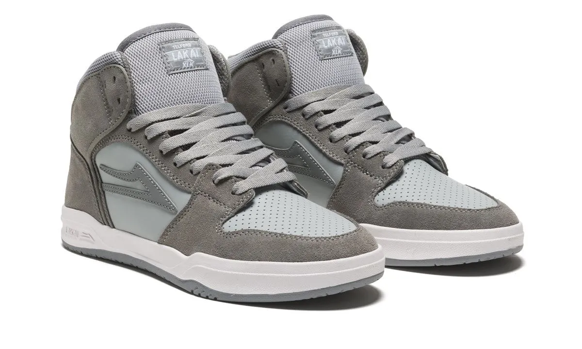 Lakai Telford Skate Shoes - Grey/Light Grey