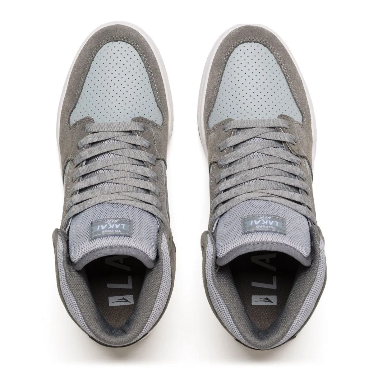 Lakai Telford Skate Shoes - Grey/Light Grey