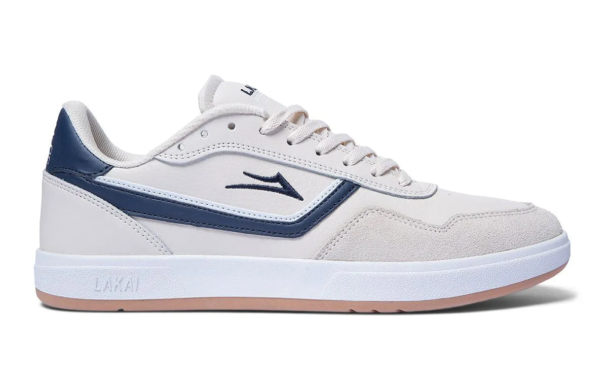 Lakai Terrace Skate Shoes - Cream / Navy