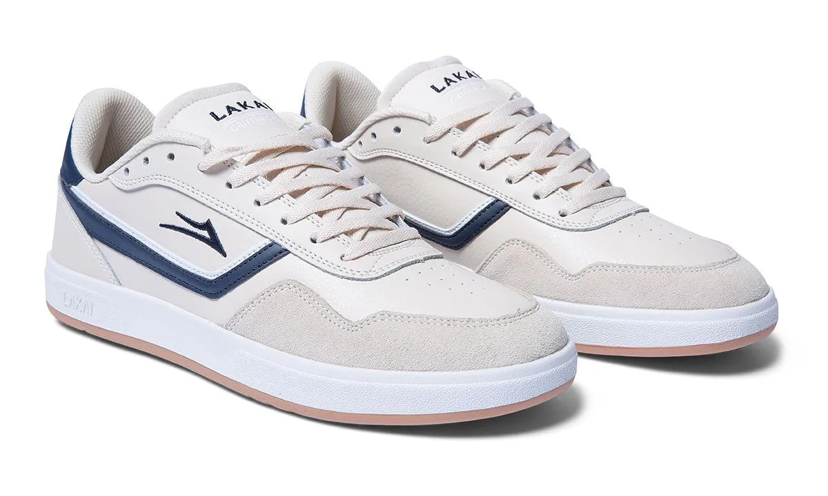 Lakai Terrace Skate Shoes - Cream / Navy