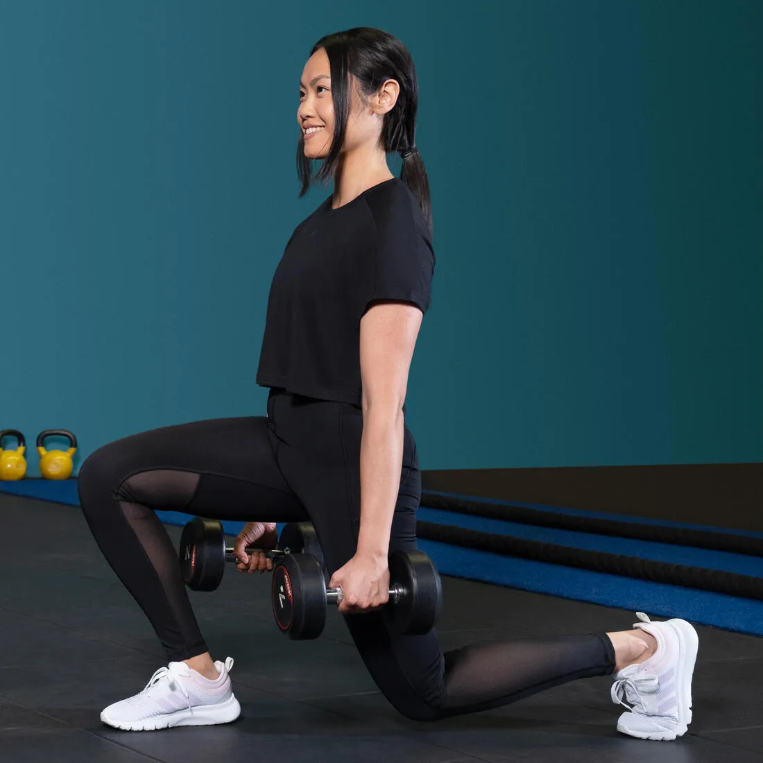 LEGGING TECHFIT DE FITNESS CARDIO ADIDAS FEMME NOIR