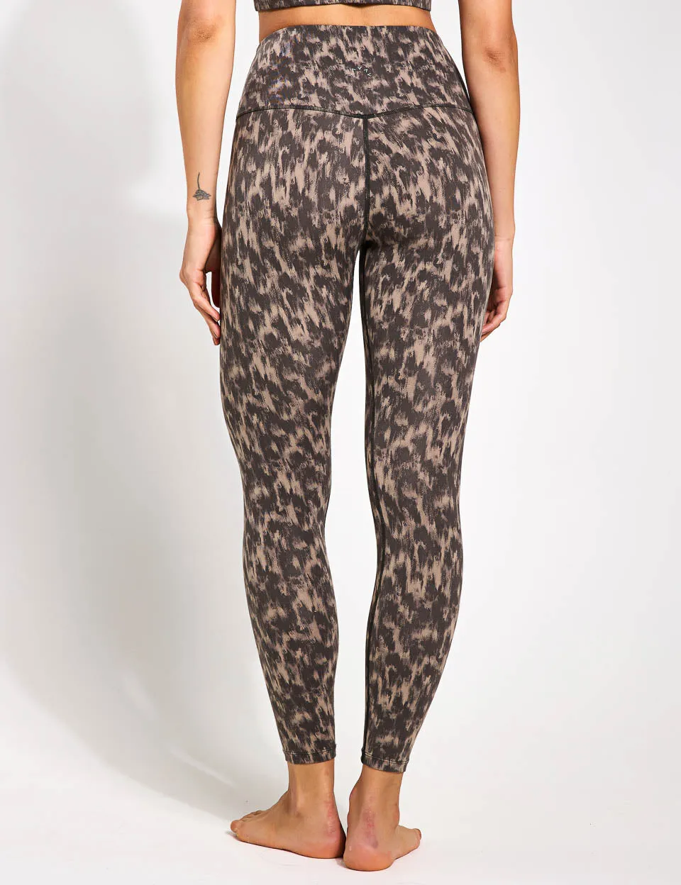 Let's Move High Waisted Legging 25" - Abstract Motion Texture