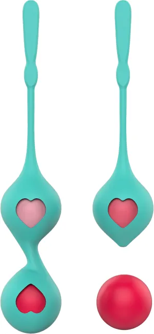 Limitless - KB2 - Vibrerende Vagina Balletjes Set - Turquoise